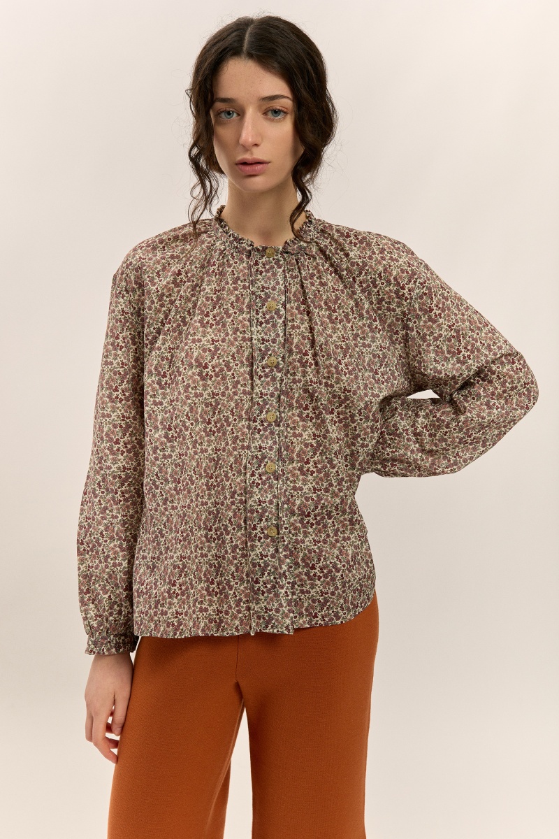 Liberty shirt with puffed...