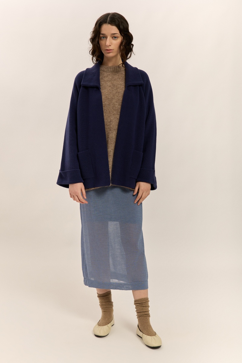 English knit cardigan