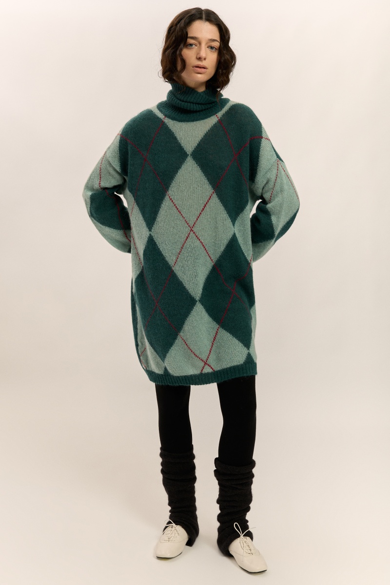 Tartan diamond dress