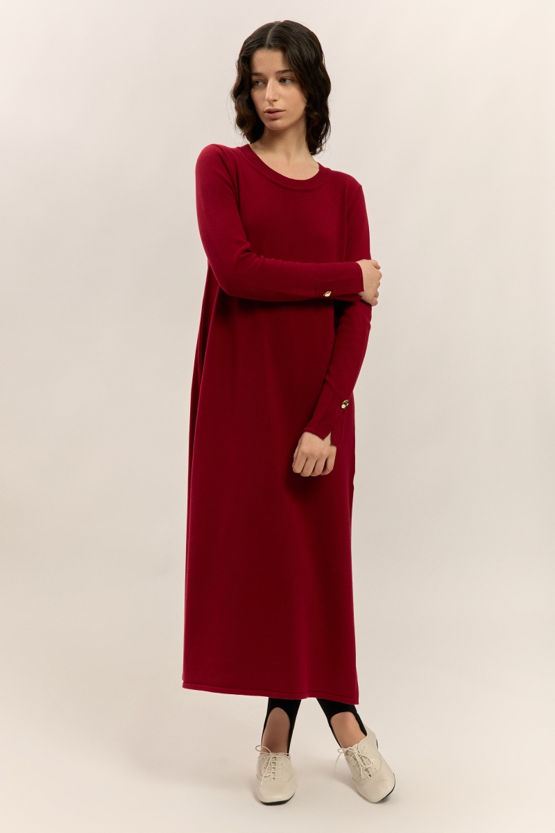 Round neck dress with...