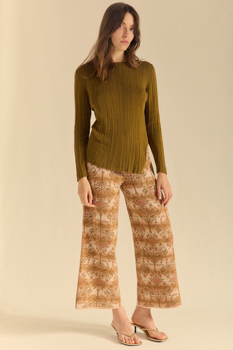 Crinkle efect sweater