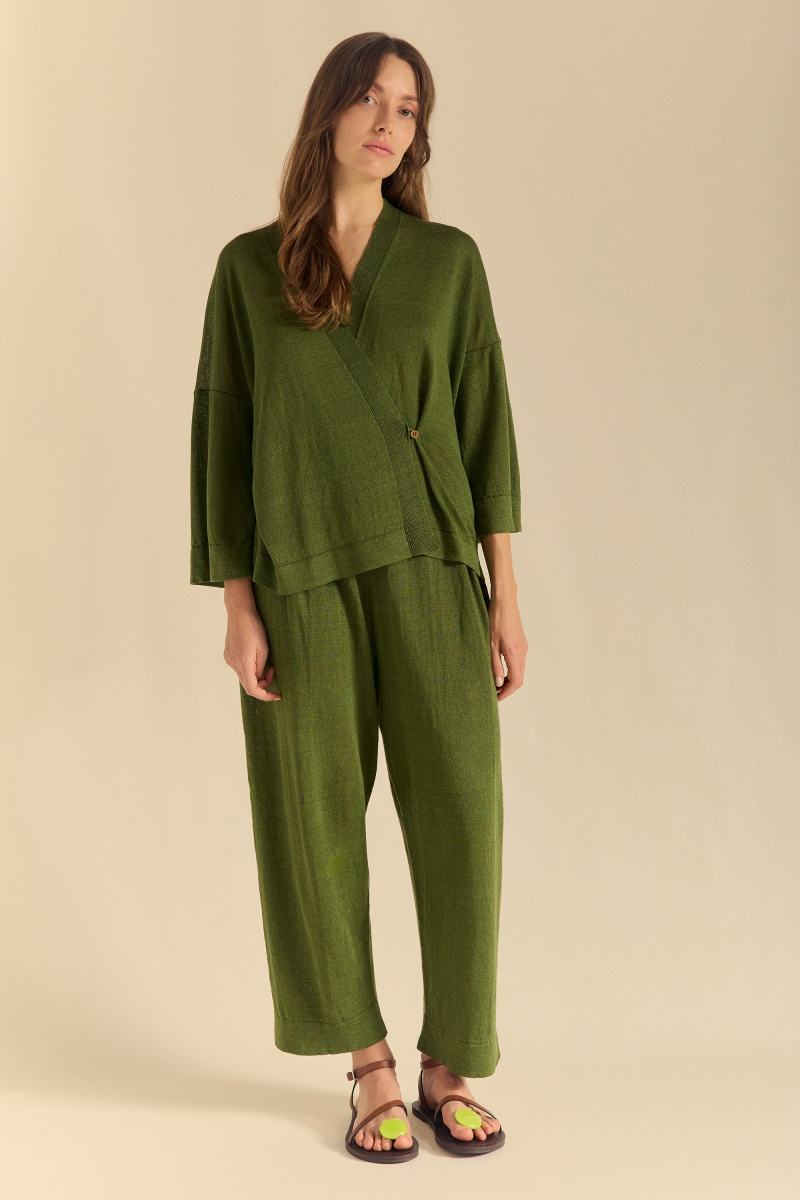 Kimono lino cruzado