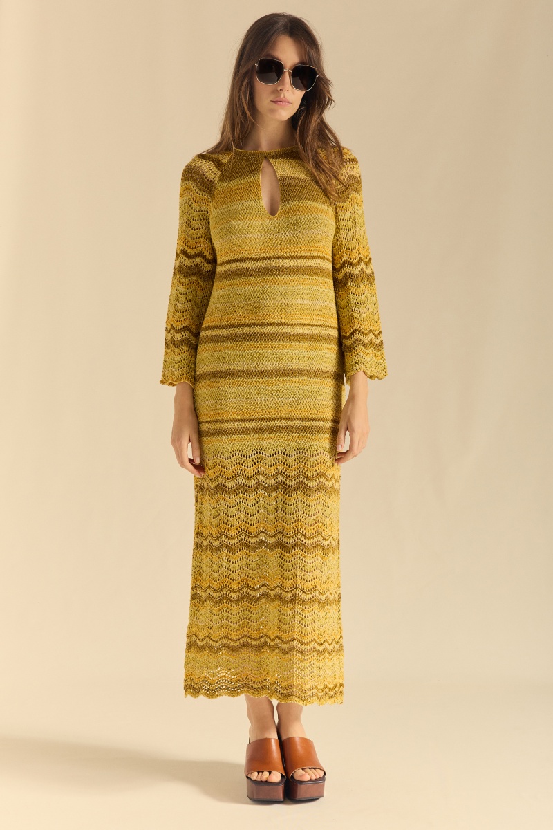 Vestido algodón estampado