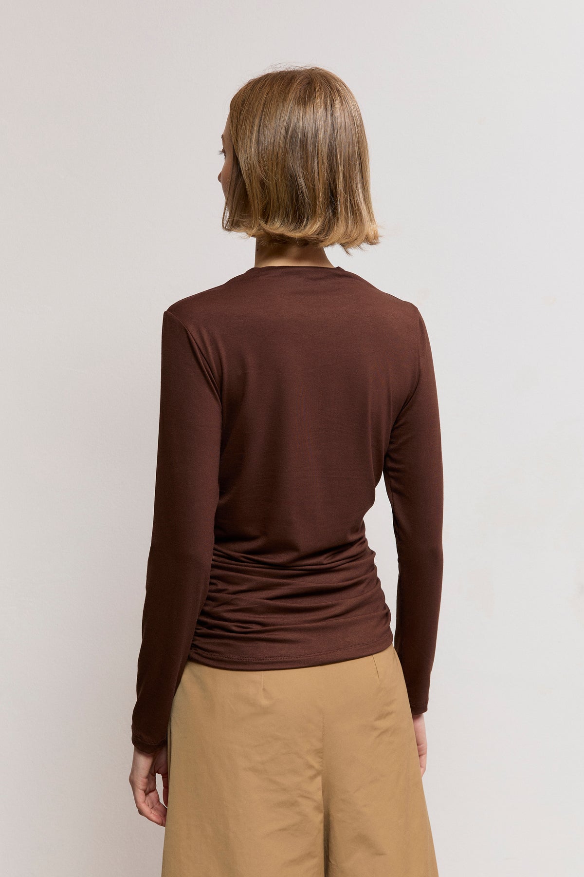 Ruched Viscose Jersey Top