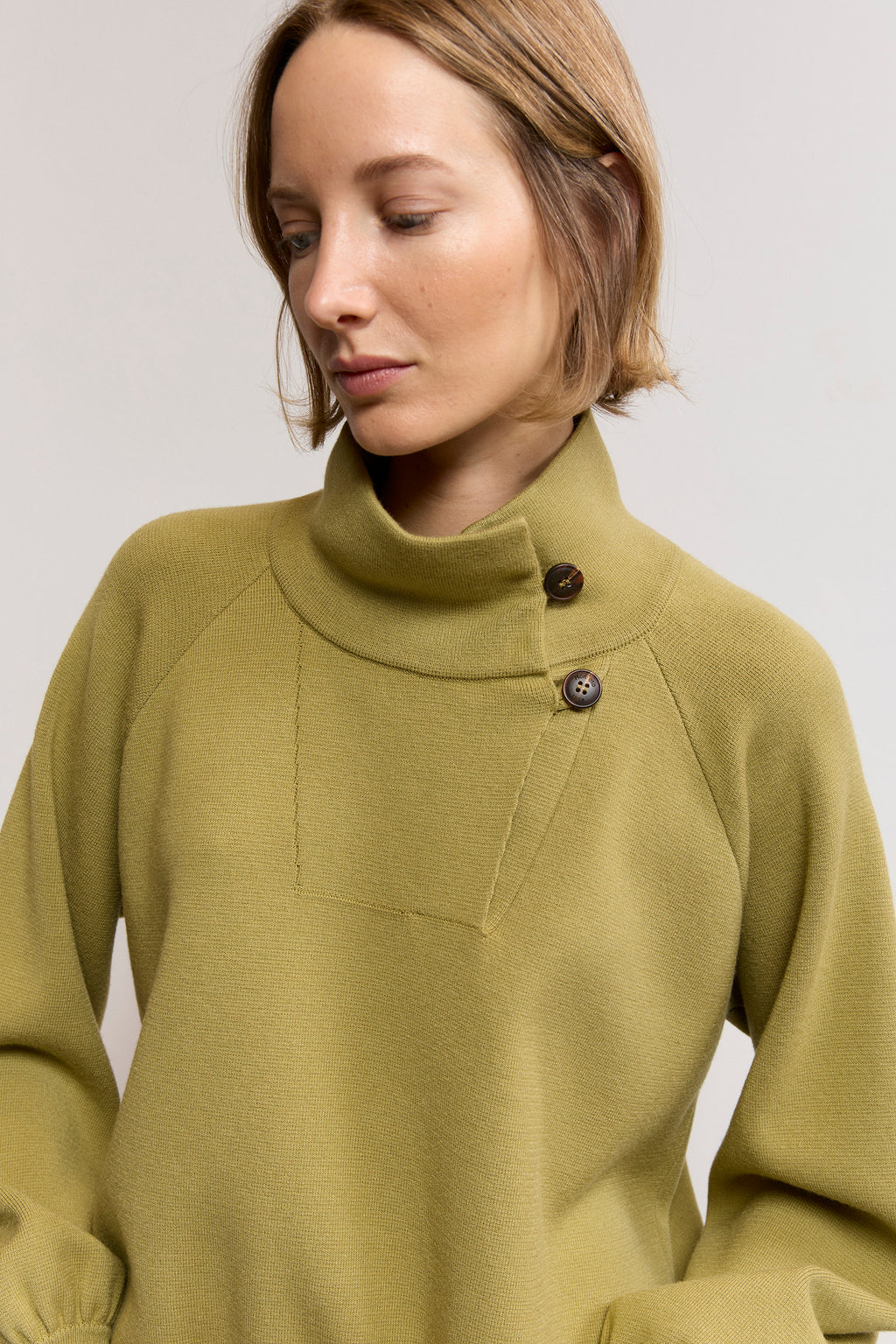 Funel neck Knit Sweater