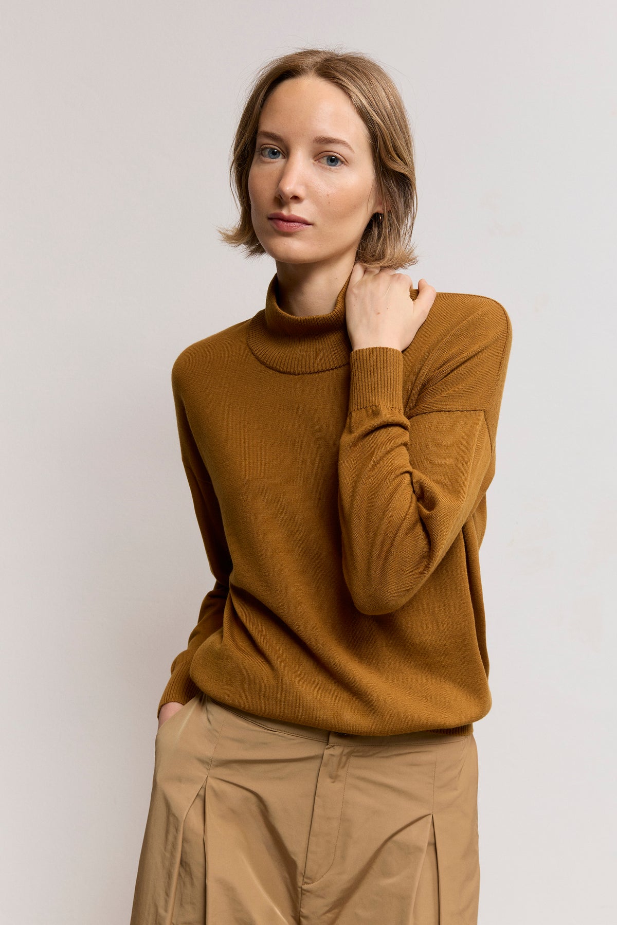 Turtleneck Knit Sweater