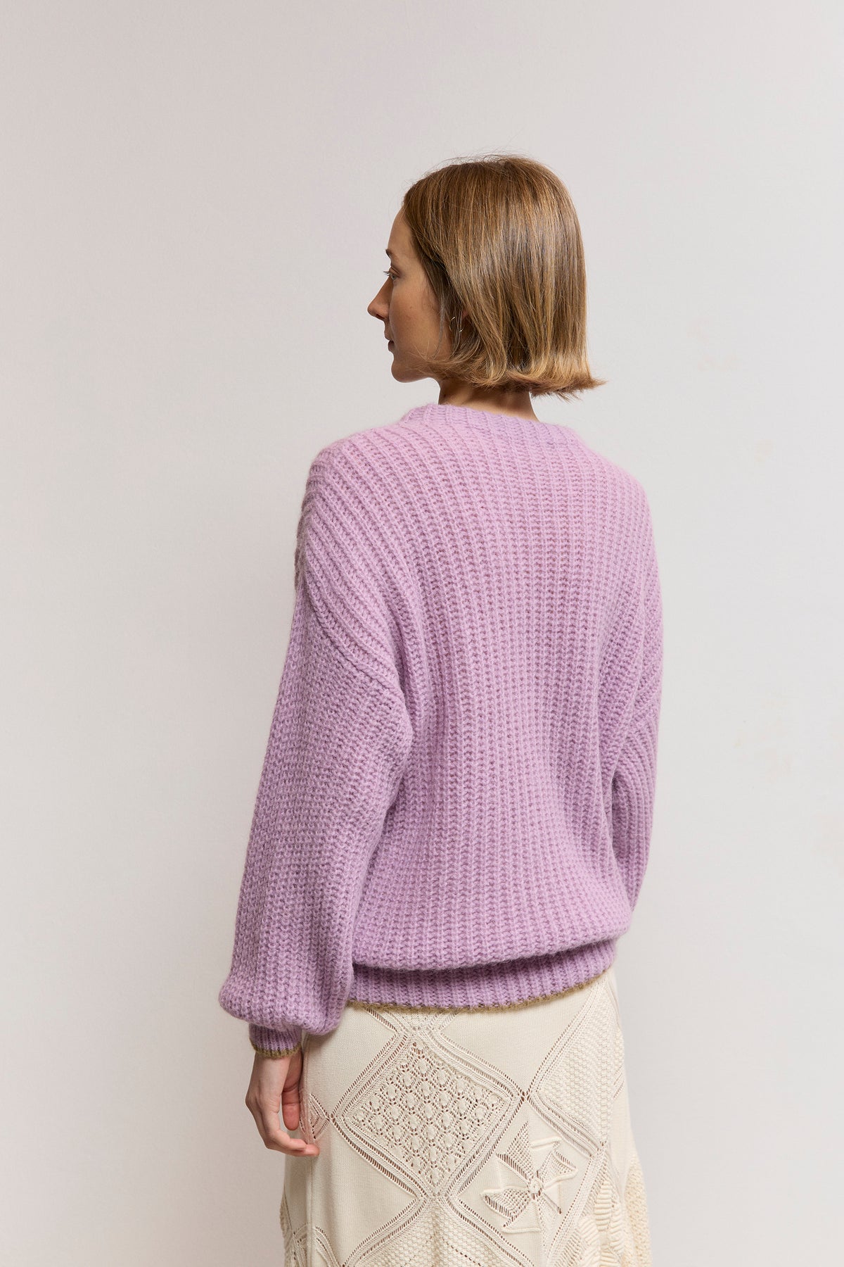 Suri Alpaca Blend Pearl-Knit Sweater