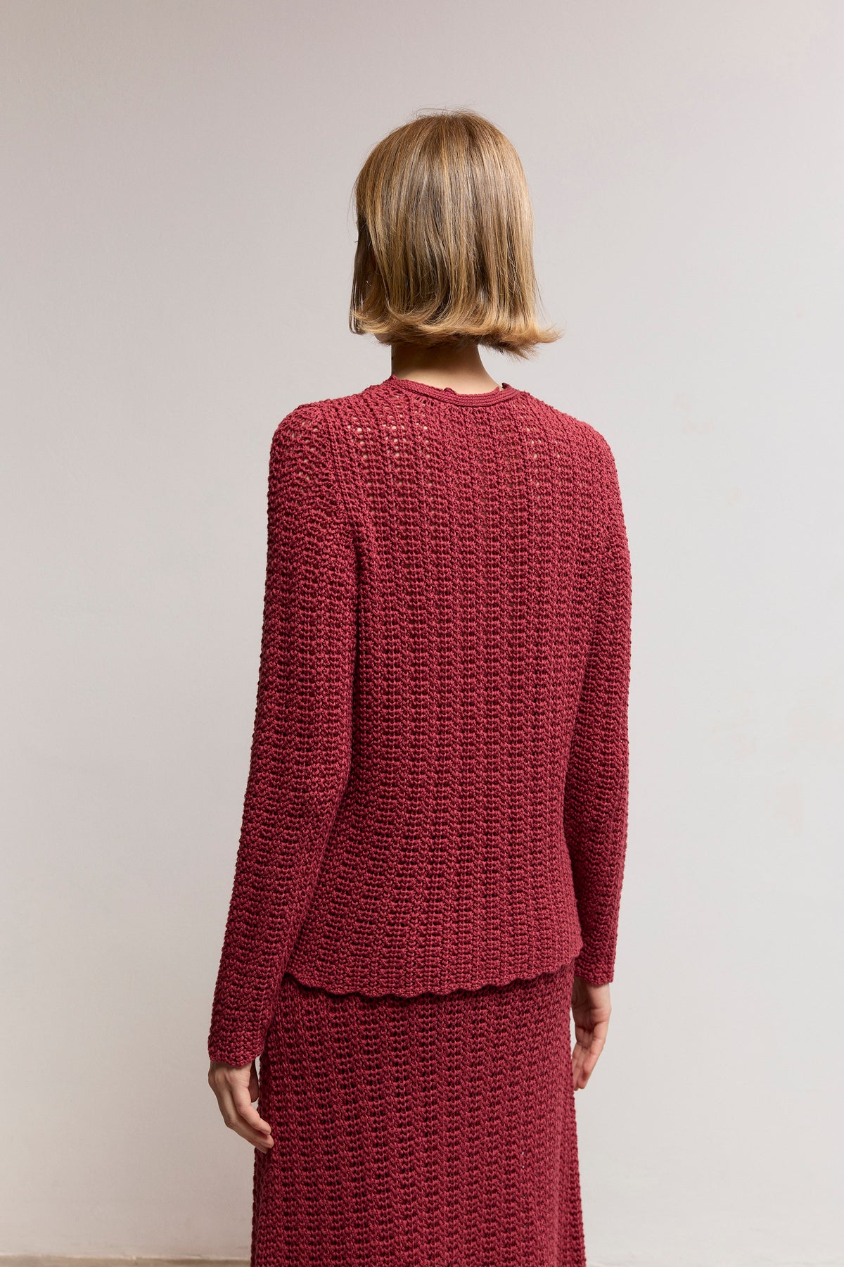 Bobbles cotton Knit Sweater