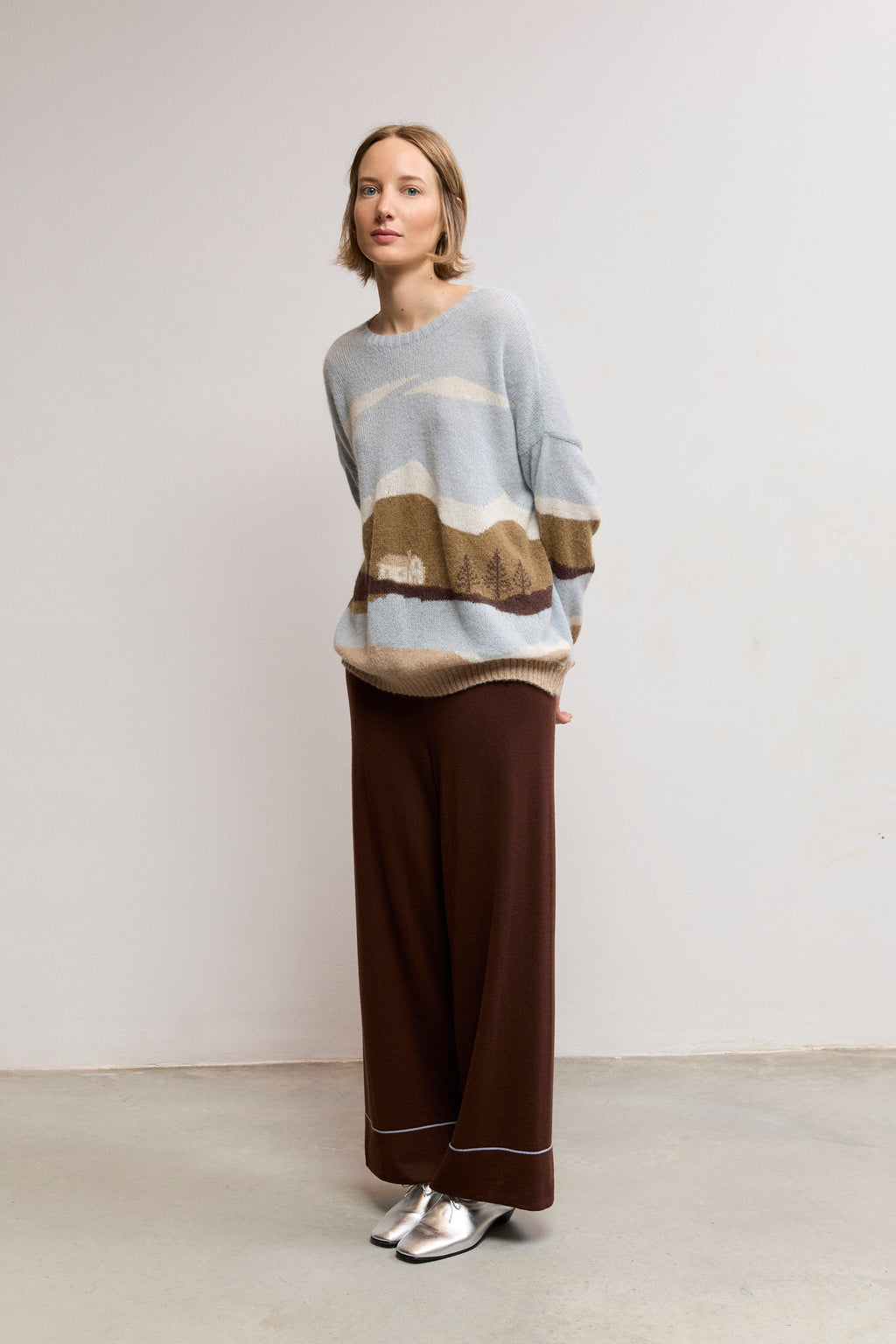 Suri Alpaca Blend Landscape Sweater