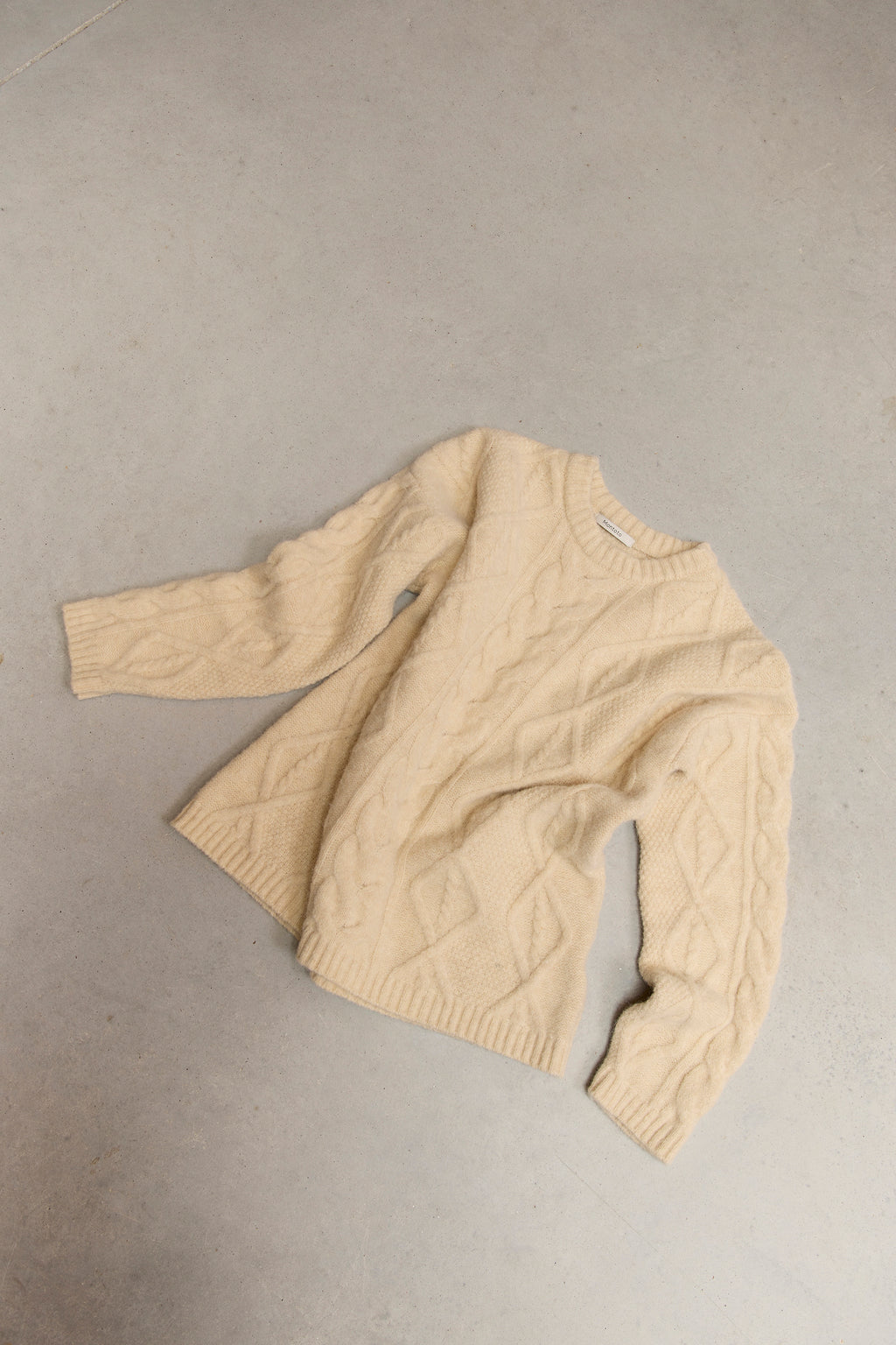 Superfine Alpaca Blend Cable-Knit Sweater