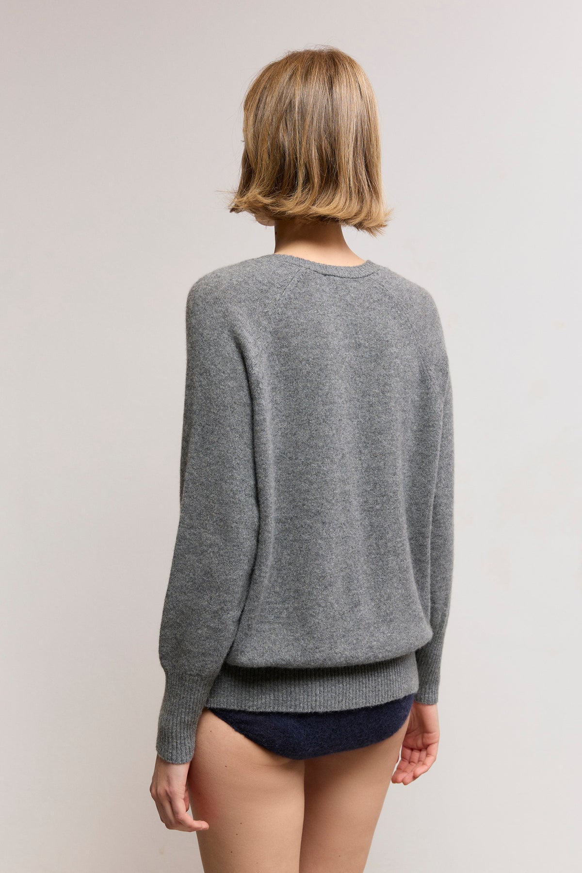 Cashmere Raglan V-Neck Sweater