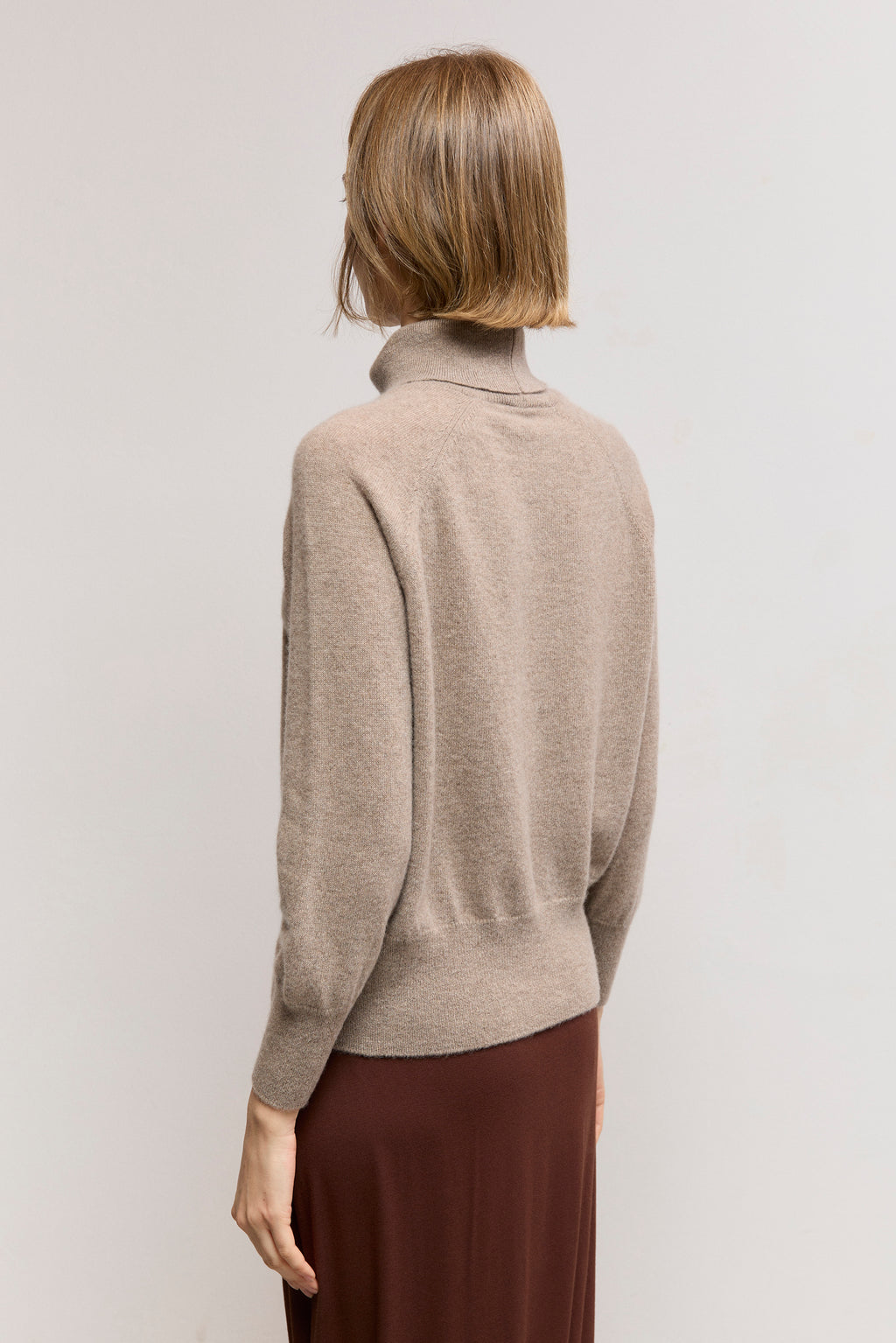 Fitted Cashmere Turtleneck Sweater
