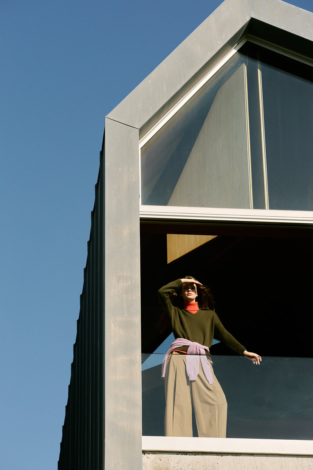 Relaxed Cashmere Polo-Collar Sweater