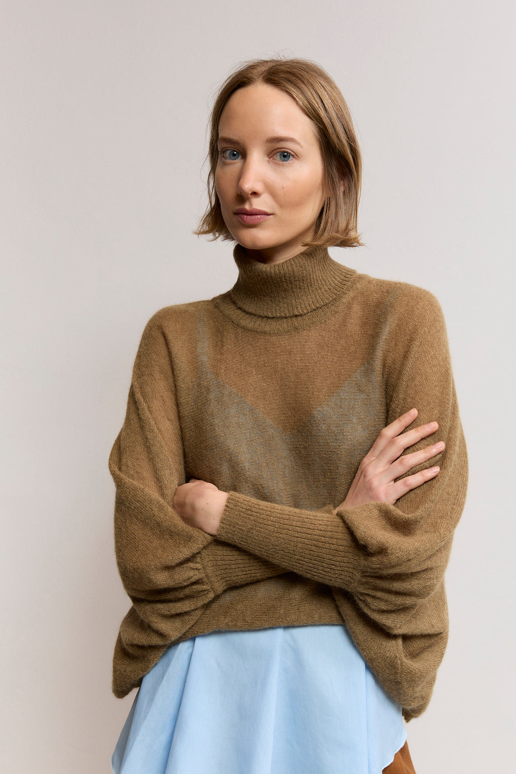 Turtleneck Batwing Sweater
