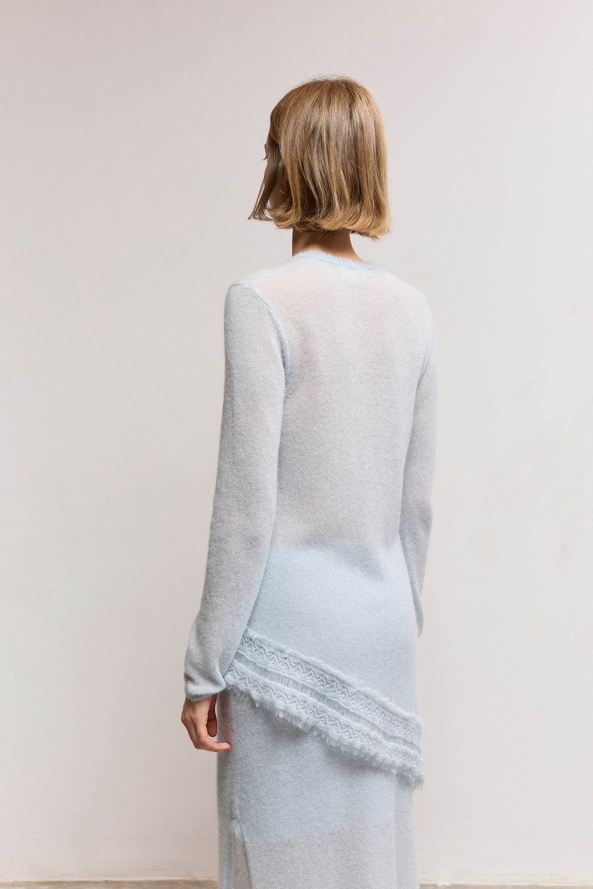 Fine Suri Alpaca Blend Asymmetric Sweater