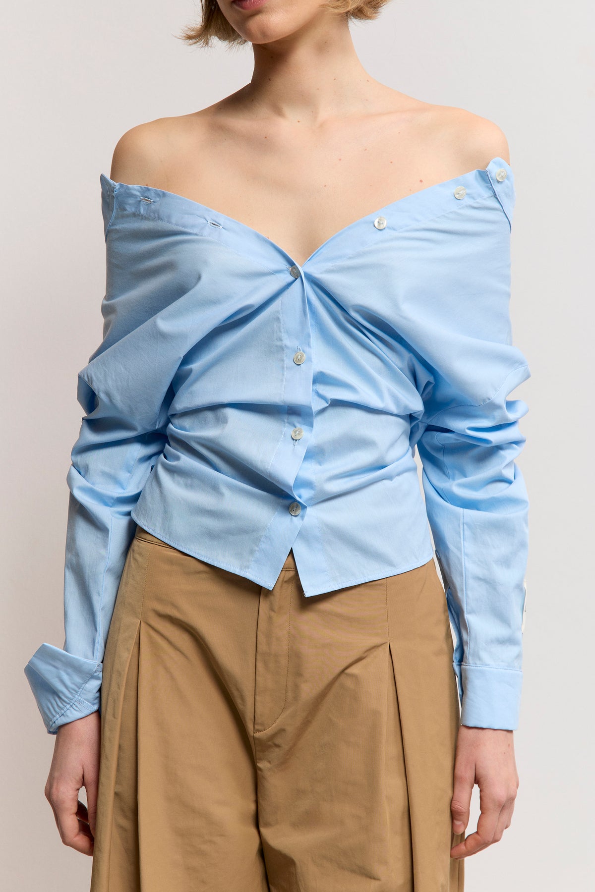 Convertible Poplin Shirt