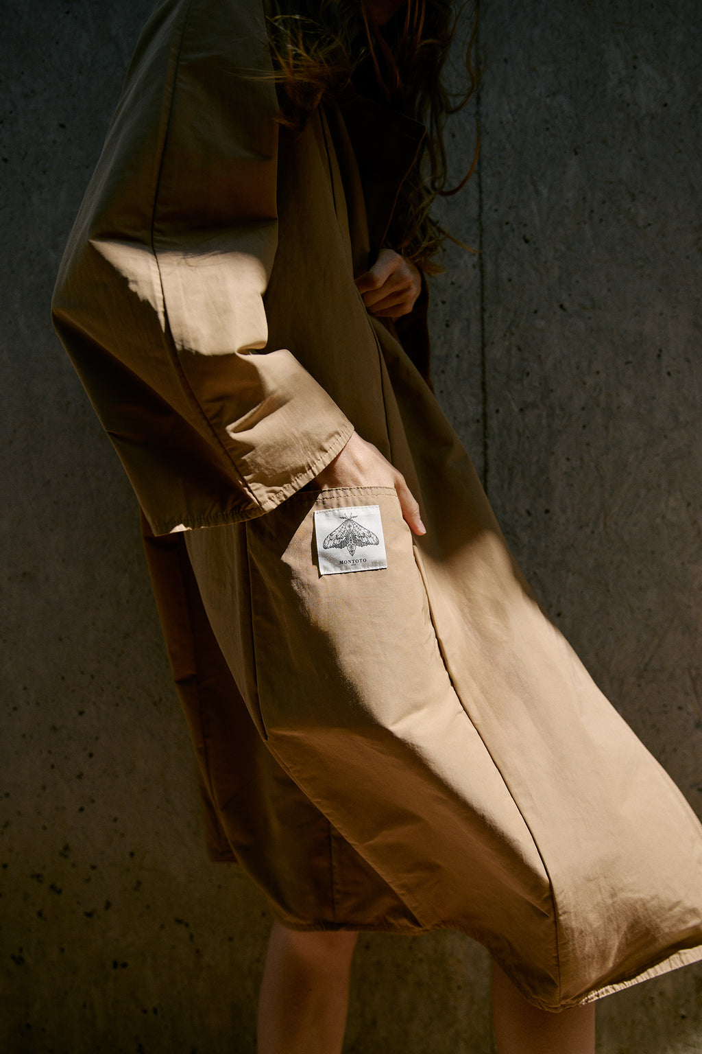 Balloon-Silhouette Trench Coat