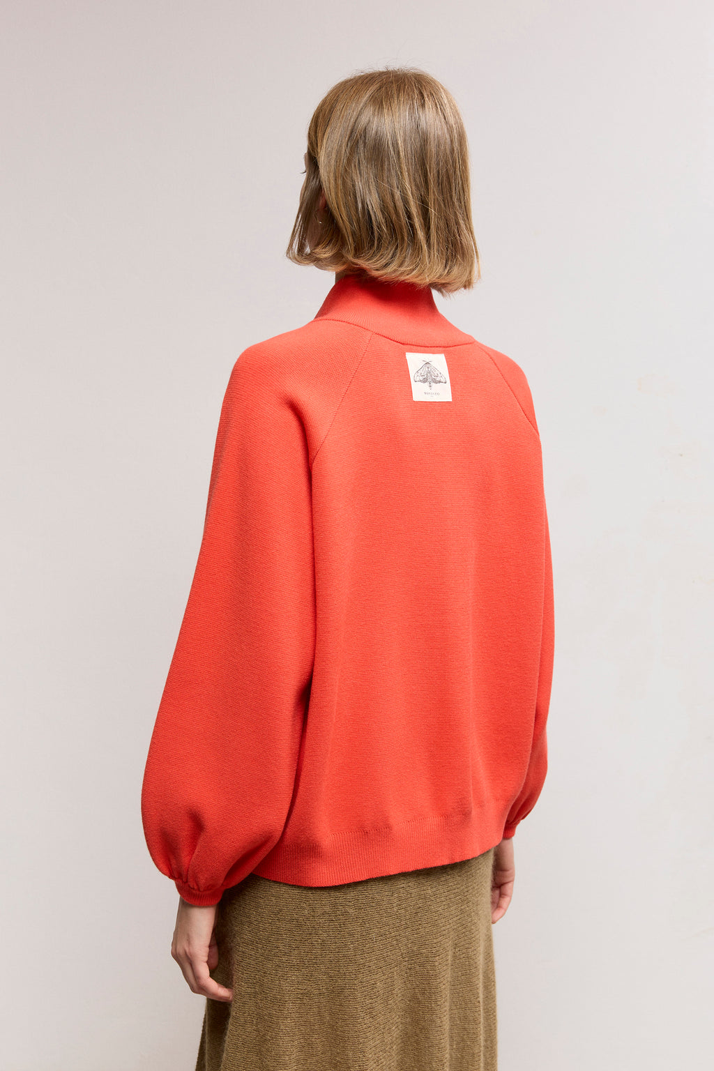 tructured Modal Blend Zip-Up Cardigan