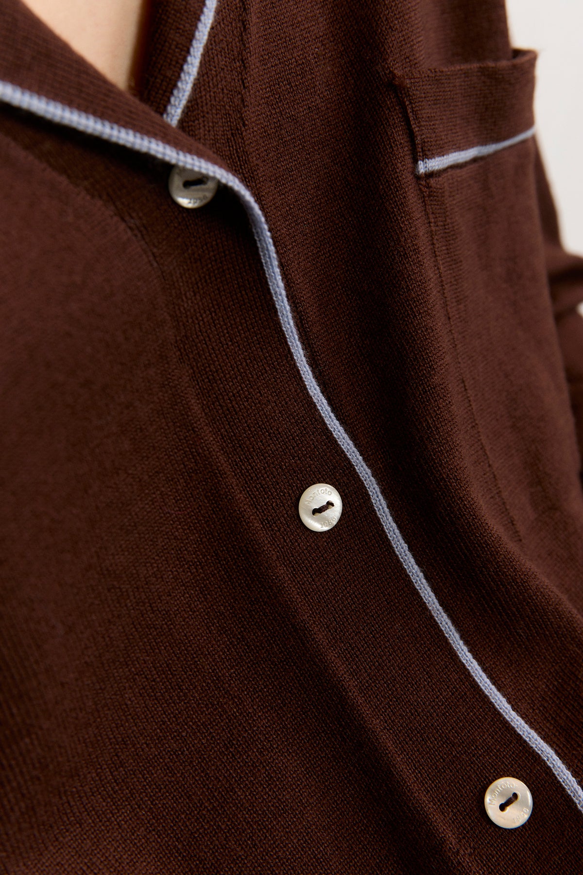 Merino Wool Pajama-Style Cardigan