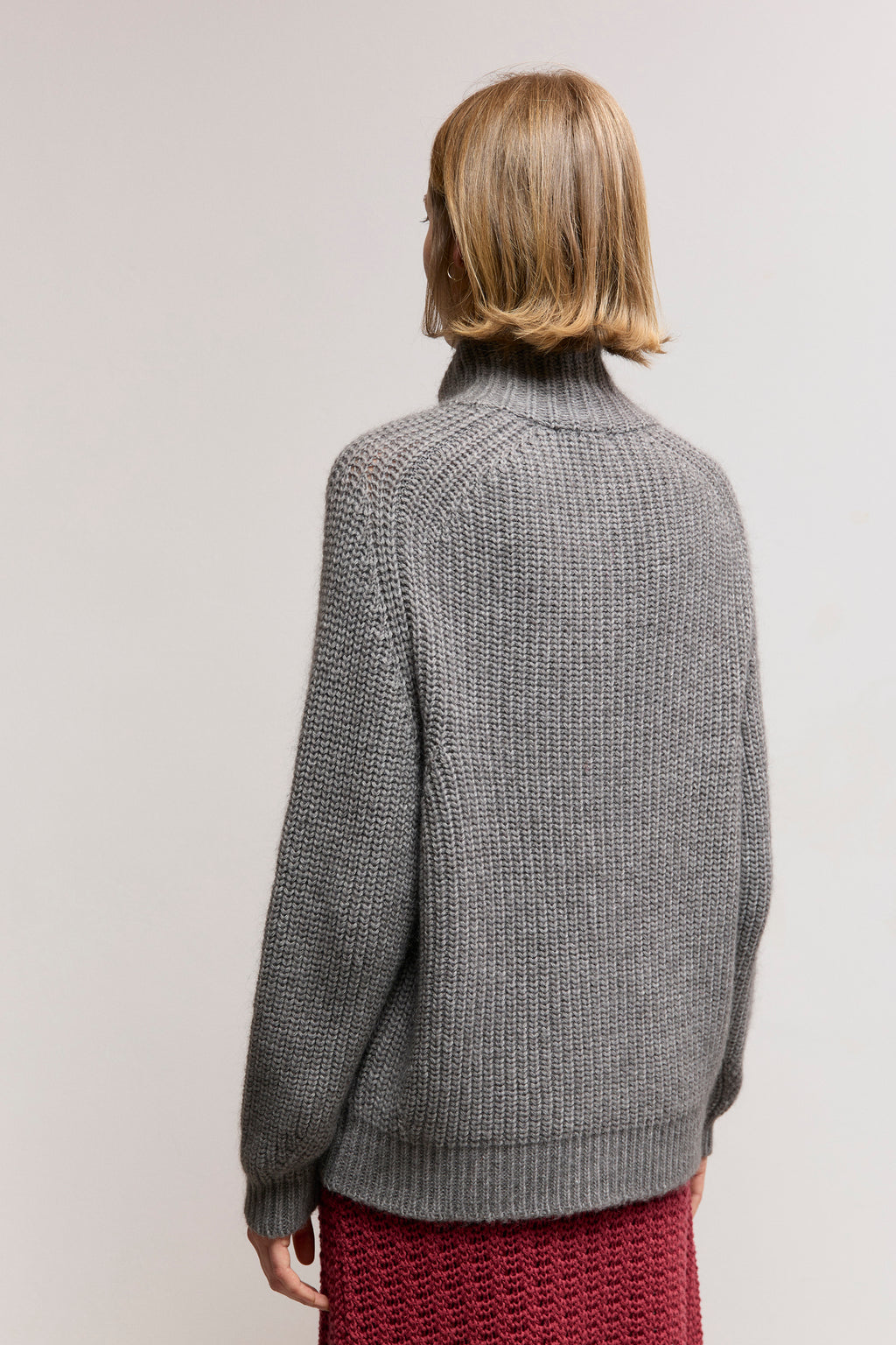 Mohair Blend Pearl-Knit Jacket