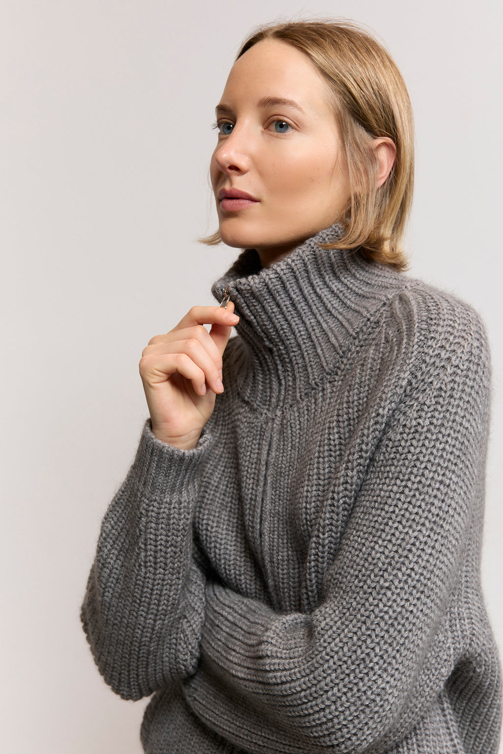 Mohair Blend Pearl-Knit Jacket