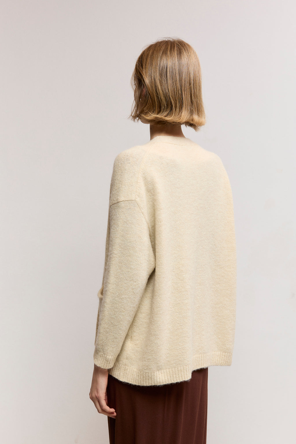 V-Neck Knit Cardigan