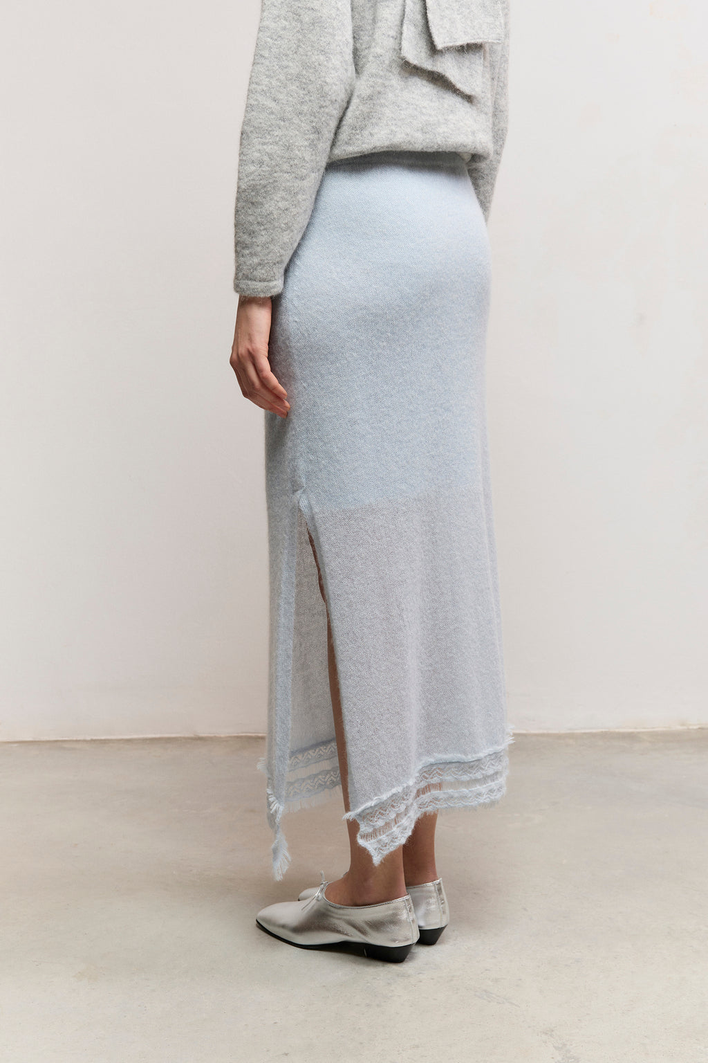 Alpaca Blend Knit Skirt