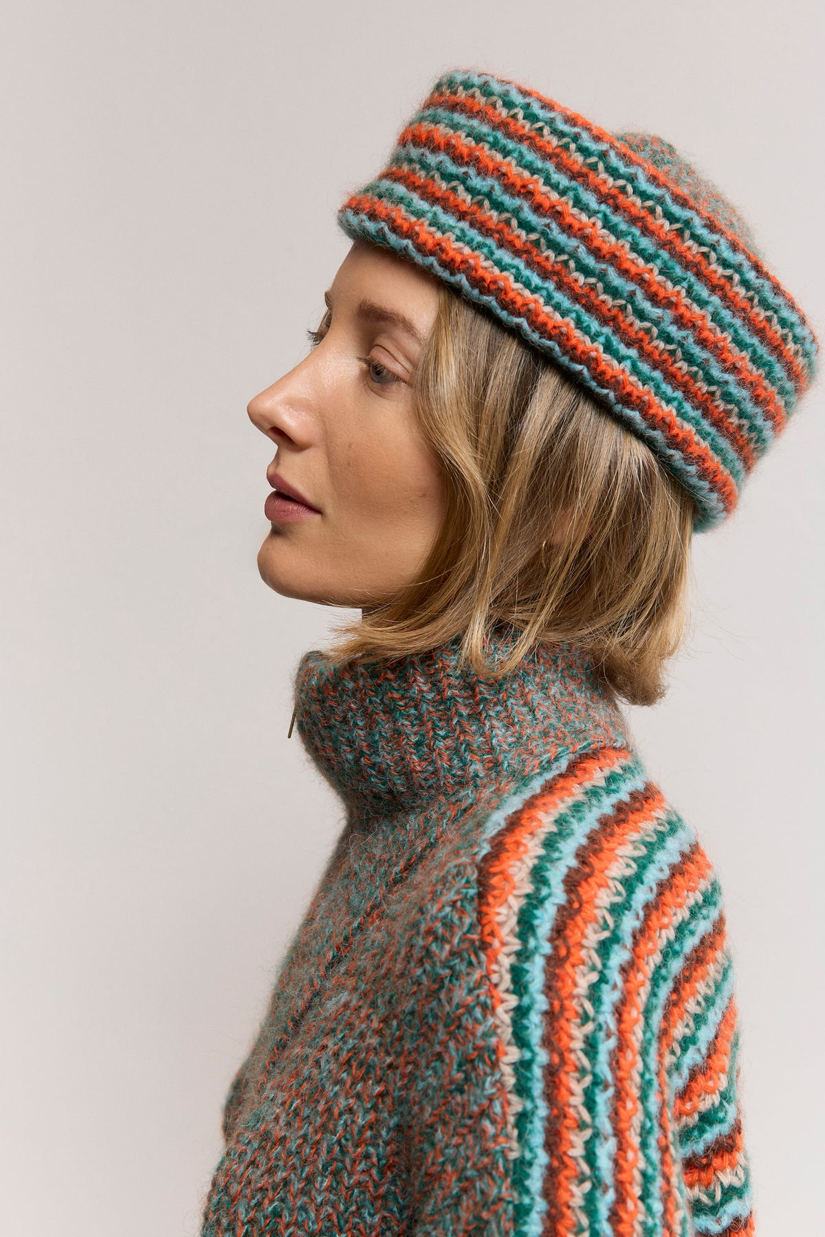 Casquete mouliné multicolor