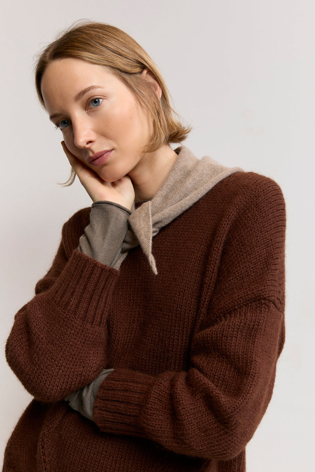 Pañuelo triangular cashmere